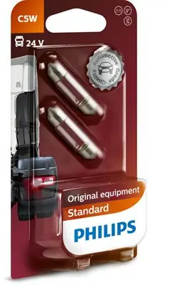 Do wyczerpania zapasów Żarówka, oświetlenie tablicy rejestracyjnej PHILIPS 13844B2