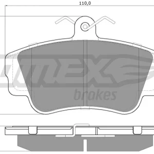 Zestaw klocków hamulcowych, hamulce tarczowe TOMEX BRAKES TX 13-99 Darmowy zwrot