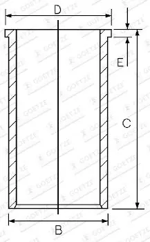 Bestseller Tuleja cylindrowa GOETZE ENGINE 14-023730-00