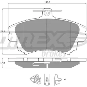 Zestaw klocków hamulcowych, hamulce tarczowe TOMEX BRAKES TX 14-03 Oferta