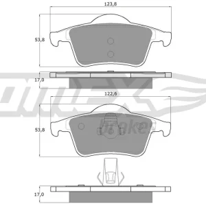 Zestaw klocków hamulcowych, hamulce tarczowe TOMEX BRAKES TX 14-05 Popularny