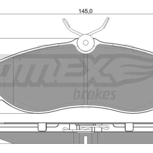 Ograniczona ilość Zestaw klocków hamulcowych, hamulce tarczowe TOMEX BRAKES TX 14-13