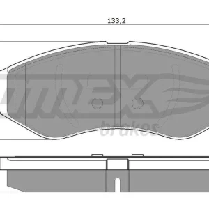 Zestaw klocków hamulcowych, hamulce tarczowe TOMEX BRAKES TX 14-22 Hit cenowy