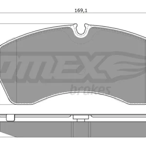 Zestaw klocków hamulcowych, hamulce tarczowe TOMEX BRAKES TX 14-24 Ekspresowa dostawa