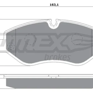 Wysoka jakość Zestaw klocków hamulcowych, hamulce tarczowe TOMEX BRAKES TX 14-25