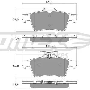 Zestaw klocków hamulcowych, hamulce tarczowe TOMEX BRAKES TX 14-28 Rabat