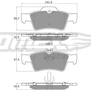 Zniżka Zestaw klocków hamulcowych, hamulce tarczowe TOMEX BRAKES TX 14-30