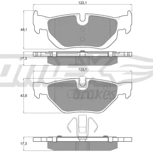 Zestaw klocków hamulcowych, hamulce tarczowe TOMEX BRAKES TX 14-36 Ostatnie sztuki