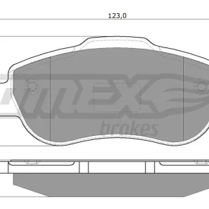 Zestaw klocków hamulcowych, hamulce tarczowe TOMEX BRAKES TX 14-43 Wyprzedaż