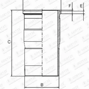 Tuleja cylindrowa GOETZE ENGINE 14-451190-00 Bezpieczne zakupy
