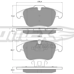 Zestaw klocków hamulcowych, hamulce tarczowe TOMEX BRAKES TX 14-47 Kup online