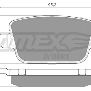 Szybka wysyłka Zestaw klocków hamulcowych, hamulce tarczowe TOMEX BRAKES TX 14-48