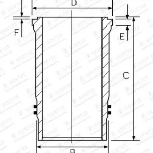 Tuleja cylindrowa GOETZE ENGINE 14-480080-00 Wyprzedaż