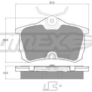 Zestaw klocków hamulcowych, hamulce tarczowe TOMEX BRAKES TX 14-51 Obniżka ceny