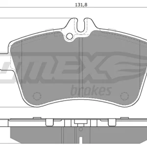 Oferta limitowana Zestaw klocków hamulcowych, hamulce tarczowe TOMEX BRAKES TX 14-55
