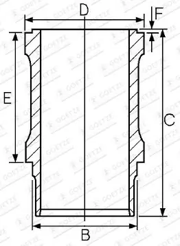 Bestseller Tuleja cylindrowa GOETZE ENGINE 14-615230-00