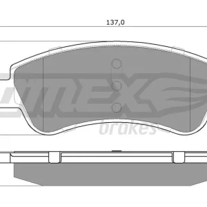 Zestaw klocków hamulcowych, hamulce tarczowe TOMEX BRAKES TX 14-64 Najlepsza cena