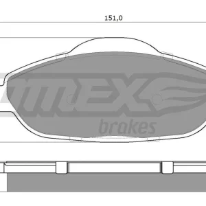 Zestaw klocków hamulcowych, hamulce tarczowe TOMEX BRAKES TX 14-66 Łatwy zwrot