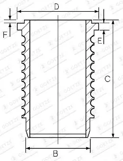 Tuleja cylindrowa GOETZE ENGINE 14-670020-00 Oferta czasowa
