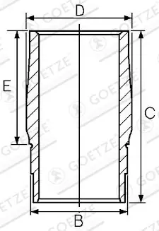 Tuleja cylindrowa GOETZE ENGINE 14-740060-00 Wyprzedaż