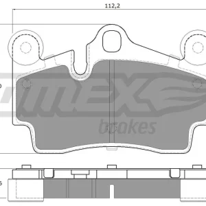 Hit cenowy Zestaw klocków hamulcowych, hamulce tarczowe TOMEX BRAKES TX 14-76