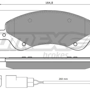 Zestaw klocków hamulcowych, hamulce tarczowe TOMEX BRAKES TX 14-79 Bezpieczna płatność