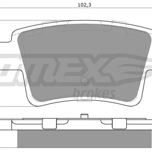 Kup online Zestaw klocków hamulcowych, hamulce tarczowe TOMEX BRAKES TX 14-82