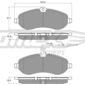 Do wyczerpania zapasów Zestaw klocków hamulcowych, hamulce tarczowe TOMEX BRAKES TX 14-83