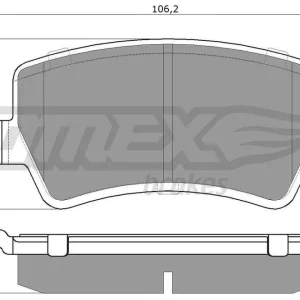 Oferta limitowana Zestaw klocków hamulcowych, hamulce tarczowe TOMEX BRAKES TX 14-85