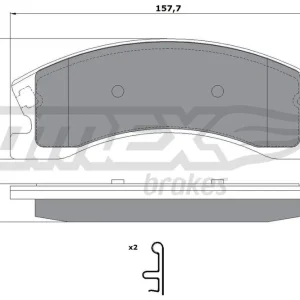Zamów dziś Zestaw klocków hamulcowych, hamulce tarczowe TOMEX BRAKES TX 14-91