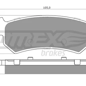 Okazja Zestaw klocków hamulcowych, hamulce tarczowe TOMEX BRAKES TX 14-98