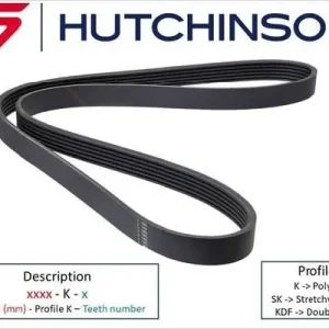 Ekspresowa dostawa Pasek klinowy wielorowkowy HUTCHINSON 1400 K 5