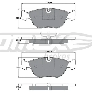 Tylko do końca tygodnia Zestaw klocków hamulcowych, hamulce tarczowe TOMEX BRAKES TX 14-02