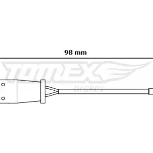 Bezpieczne zakupy Styk ostrzegawczy, zużycie okładzin hamulcowych TOMEX BRAKES TX 30-64