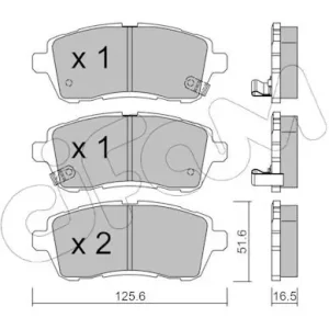 Zestaw klocków hamulcowych, hamulce tarczowe CIFAM 822-793-1 Oferta