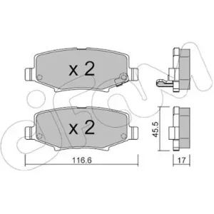 Zestaw klocków hamulcowych, hamulce tarczowe CIFAM 822-863-0 Wyjątkowa oferta