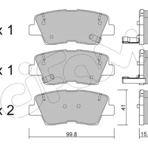 Zestaw klocków hamulcowych, hamulce tarczowe CIFAM 822-886-0 Wyjątkowa oferta