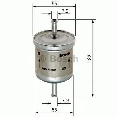 Bezpieczna płatność Filtr paliwa BOSCH F026403009 WK614/46