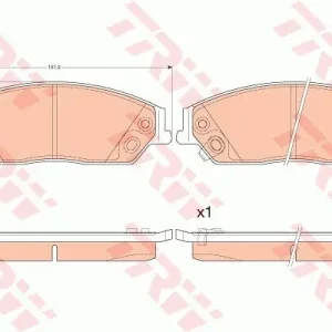 Do wyczerpania zapasów Klocki hamulcowe TRW GDB3614 446506090