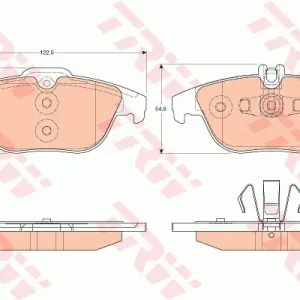 Wyjątkowa oferta Klocki hamulcowe TRW GDB2051 54204920