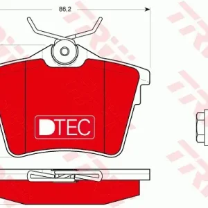 Klocki hamulcowe TRW GDB1596DTE 24135178 Tylko do końca tygodnia