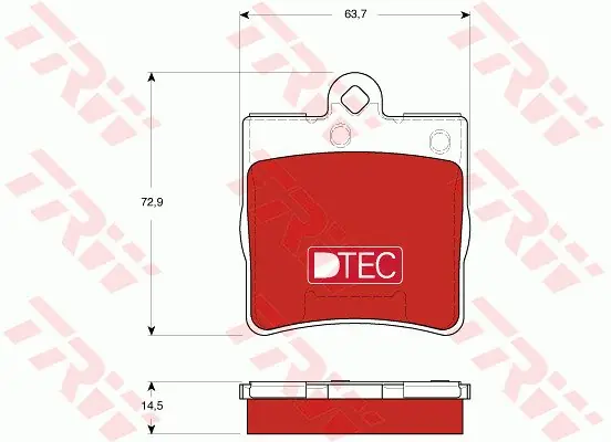Klocki hamulcowe TRW GDB1545DTE 44201720 Wybór klientów