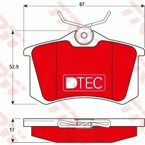 Klocki hamulcowe TRW GDB1330DTE 20961172 Kup online