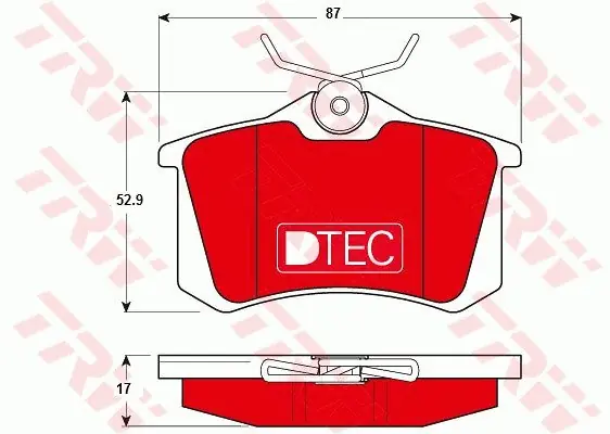 Klocki hamulcowe TRW GDB1330DTE 20961172 Kup online