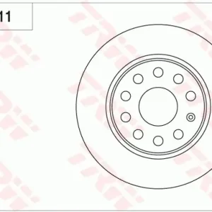 Tarcza hamulcowa TRW DF7911 1K0615601AA Oferta