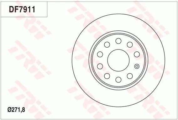 Tarcza hamulcowa TRW DF7911 1K0615601AA Oferta
