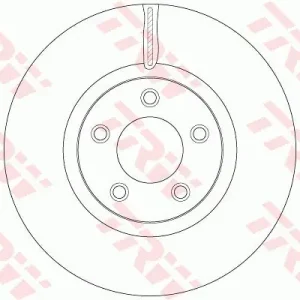 Wyjątkowa oferta Tarcza hamulcowa TRW DF6490S B37F3325XA