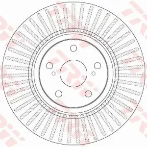 Tarcza hamulcowa TRW DF6268 4351205090 Łatwy zwrot