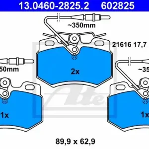 Klocki hamulcowe ATE 13-0460-2825-2 20988177 Oferta
