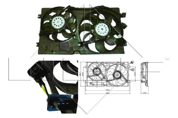 Oferta czasowa Wentylator NRF 47403 1C0121207F